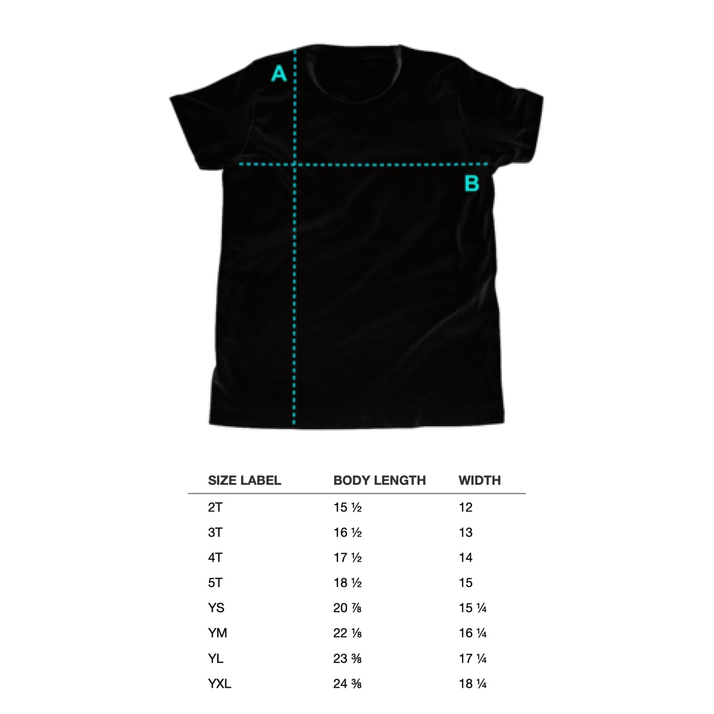 Kids T-Shirt (Black)﹘US