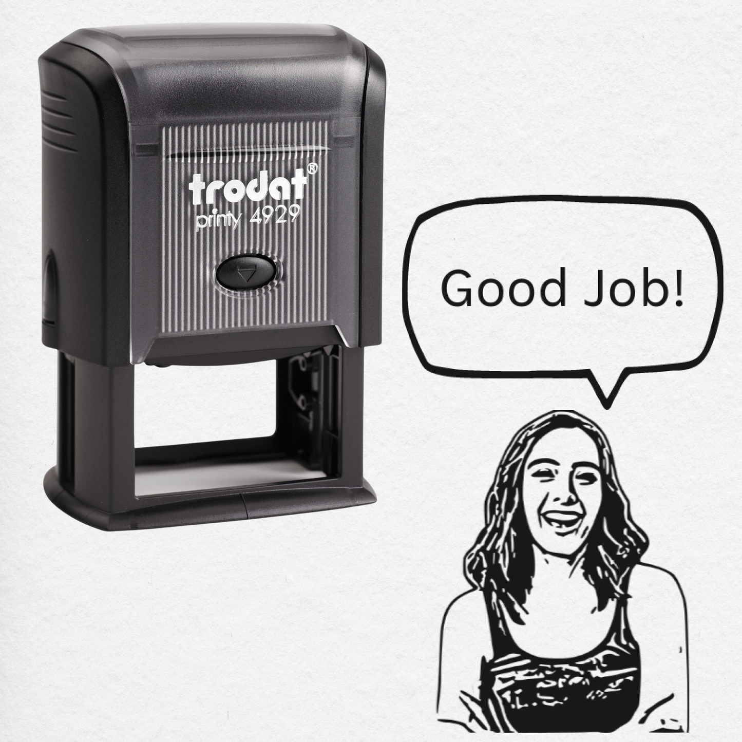 Face Stamp﹘Self Inking Stamp 1¼" x 2"﹘US