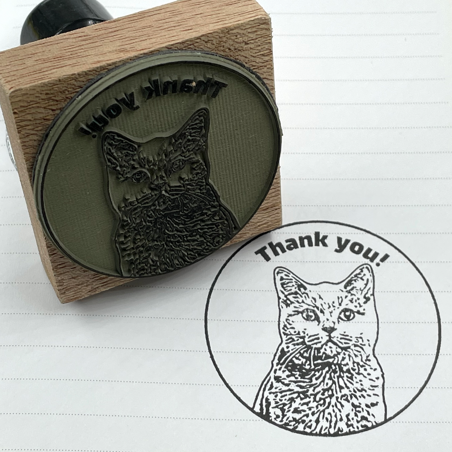 Face Stamp - Wood Stamp﹘AU