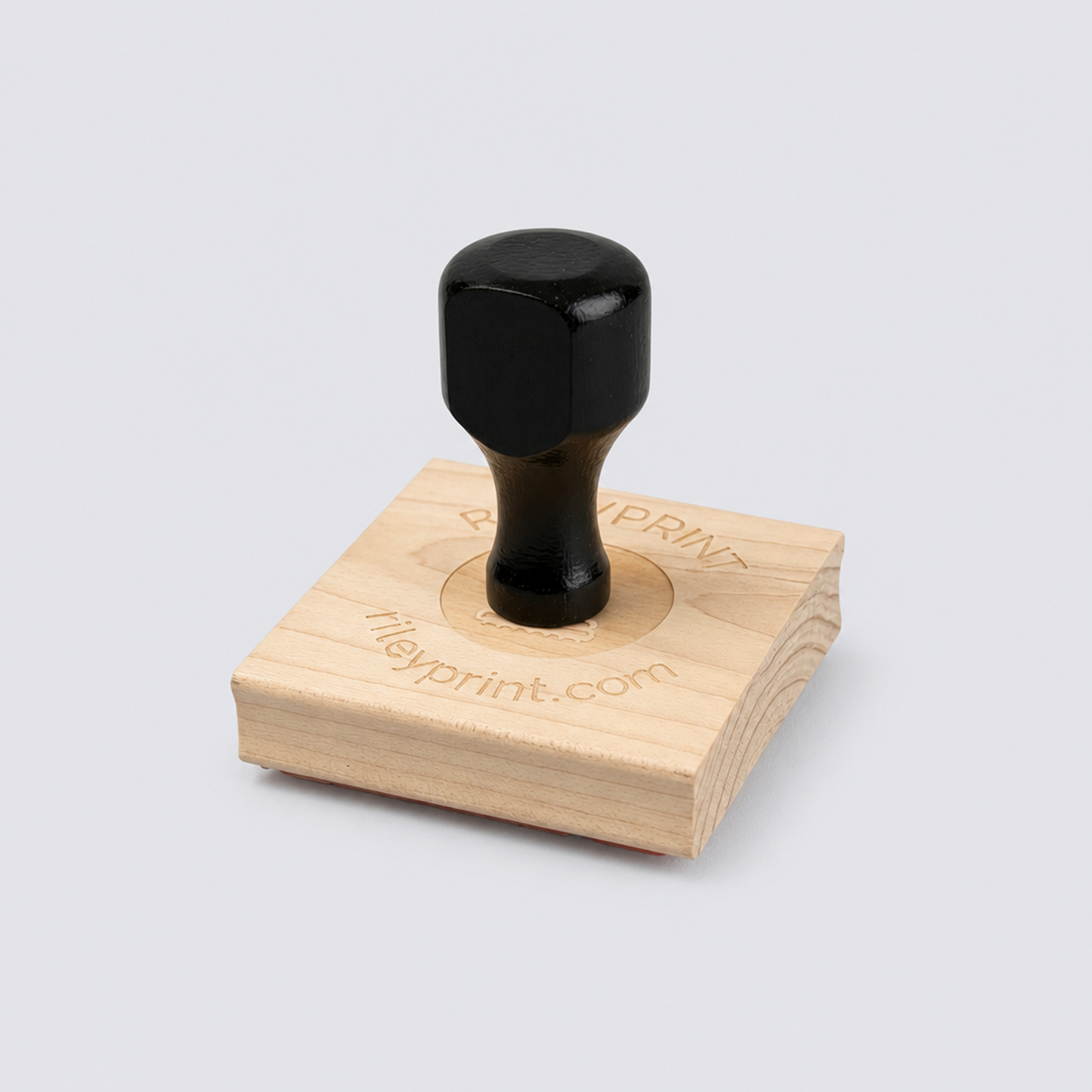 Wood Stamp ¦ Wood-Mounted Rubber Stamp With Classic Handle ¦ US