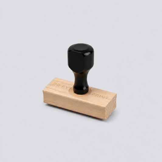 Rubber Stamp ¦ Rectangular Wood Stamp 2.5" x 1" No handle ¦ US