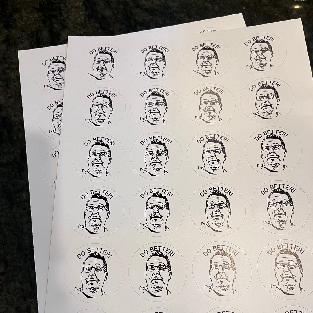 Face Stickers﹘Circle Stickers on Sticker Sheets