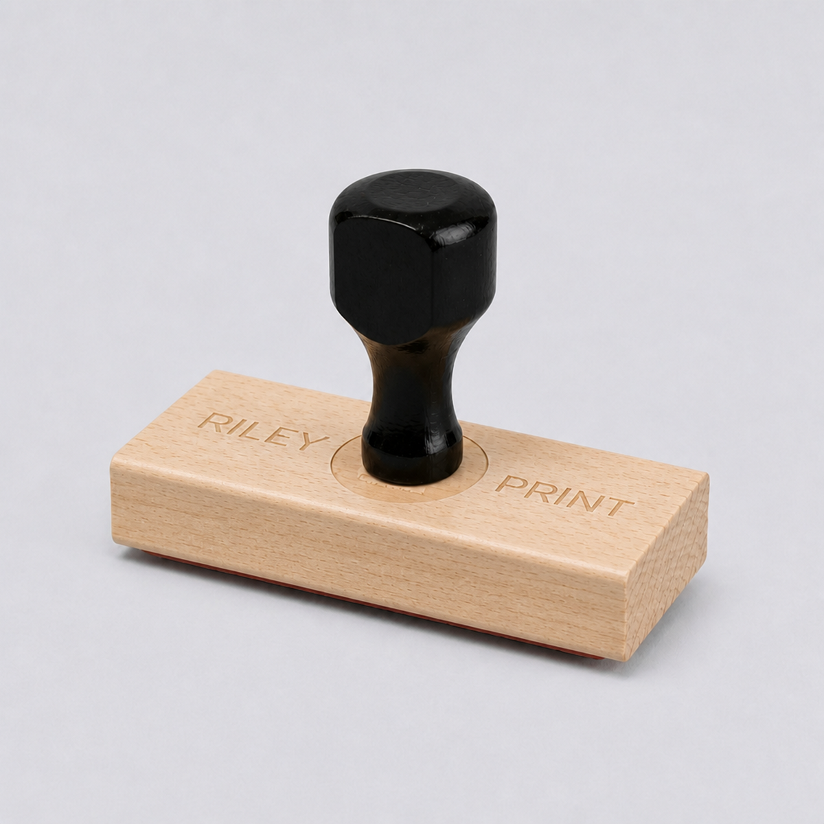 Rubber Stamp ¦ Rectangular Wood Stamp min 1.5" ¦ US