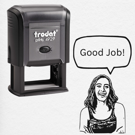 Face Stamp﹘Self Inking Stamp 1¼" x 2"﹘US