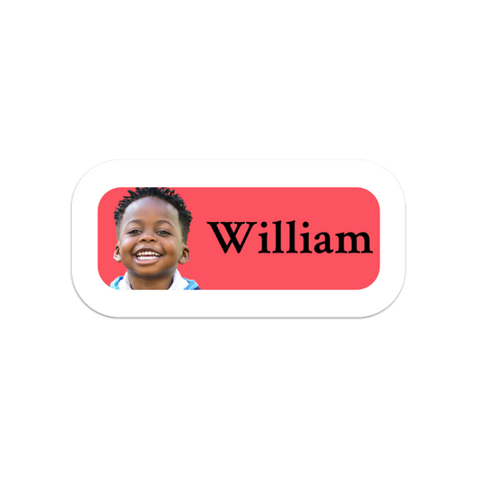 Name Labels Personalized With Face